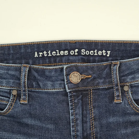 Articles Of Society Sarah Cut Off Hem Butterfly Jeans - Picture 7 of 10